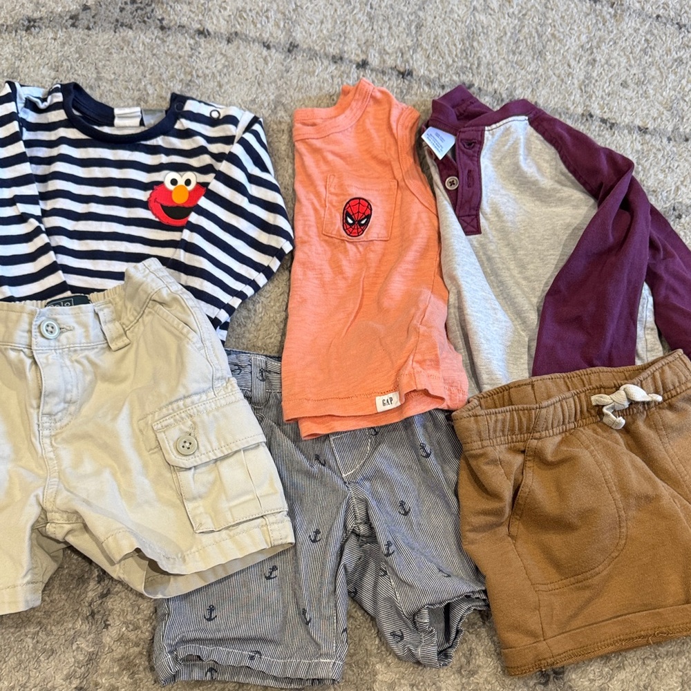 Toddler bundle shorts and top set - 18M - 2T